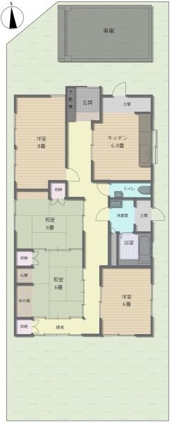 大垣市草道島町の中古一戸建