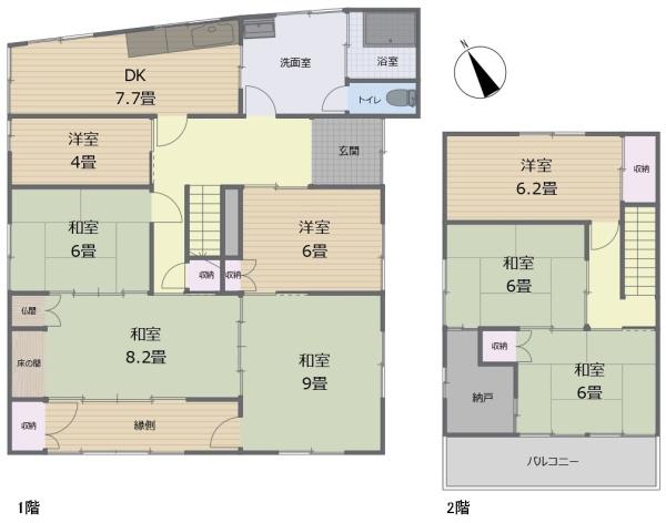 羽島市竹鼻町駒塚　古屋付き土地