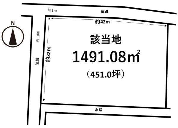羽島市桑原町八神の売土地