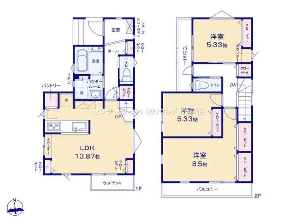 川越市むさし野の中古一戸建て