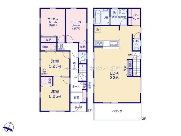 川越市川鶴　新築分譲住宅　全4棟　1号棟