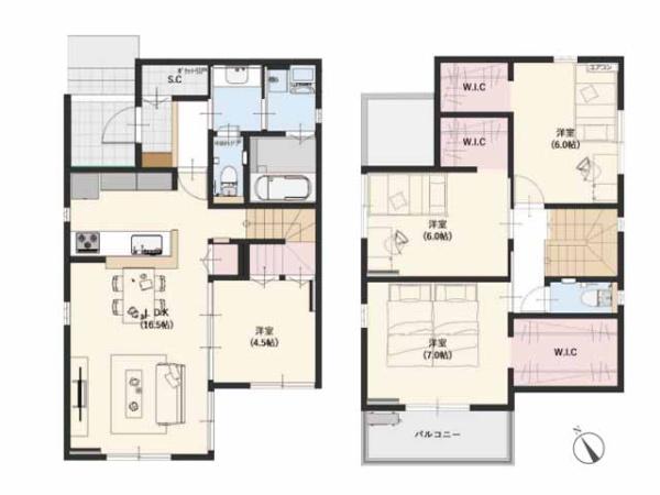 東松山市松山町　新築分譲住宅　全2棟　1号棟