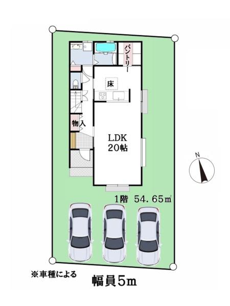 日高市上鹿山　新築分譲住宅　全3棟　6号棟