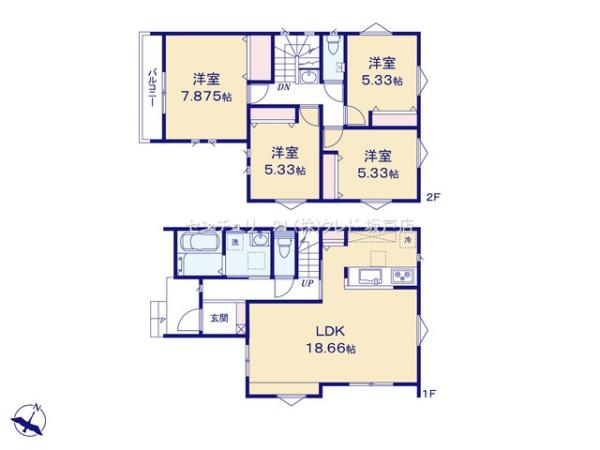 川越市南大塚4丁目　全18区画　新築分譲住宅　全9棟　6号棟