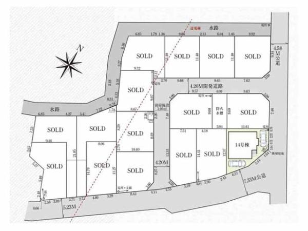 川越市小仙波町11期　新築分譲住宅　全14棟　14号棟