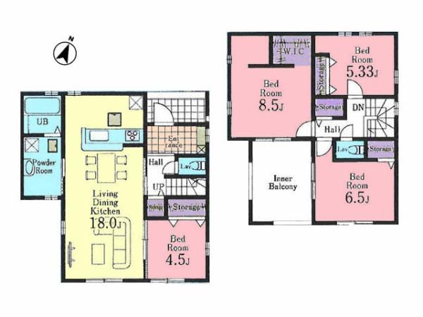 日高市原宿第6期　新築分譲住宅　全3棟　1号棟