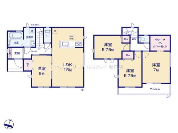 川越市的場一丁目3期　新築一戸建て