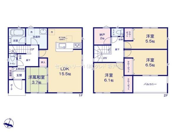 川越市砂第18　新築分譲住宅　全2棟　1号棟