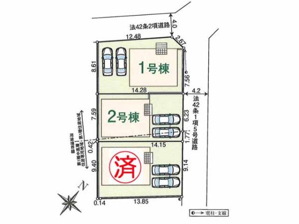 川越市南大塚第13　新築分譲住宅　全3棟　2号棟
