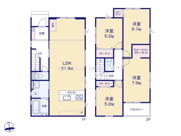 川越市今成1期　新築分譲住宅　全5棟　4号棟