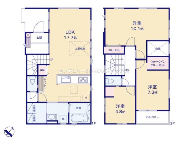 川越市旭町5期　新築分譲住宅　全2棟　1号棟