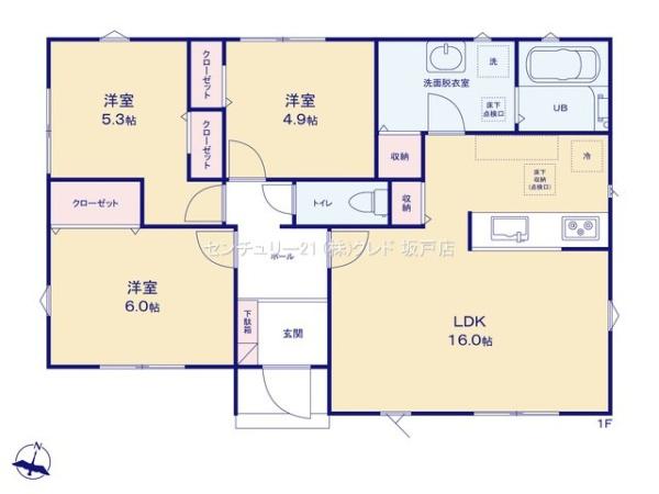 川越市砂23-2期　新築分譲住宅　全3棟　3号棟