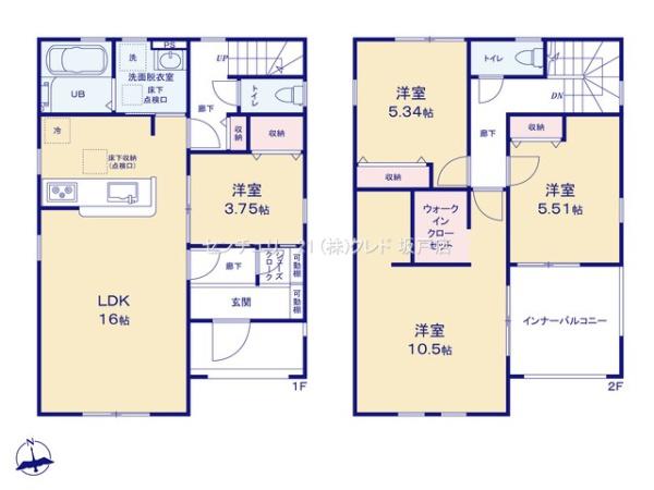 東松山市五領町　新築分譲住宅　全6棟　3号棟