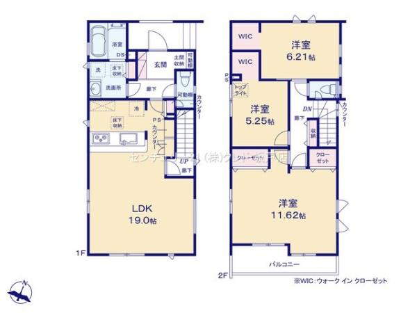 川越市川鶴1丁目　新築分譲住宅　全2棟　1号棟