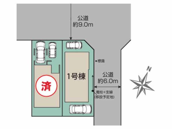 川越市川鶴1丁目　新築分譲住宅　全2棟　1号棟