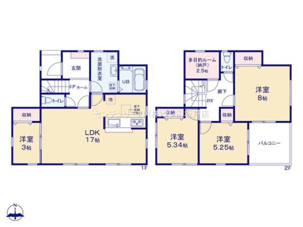 川越市仙波町第3　新築分譲住宅　全2棟　1号棟