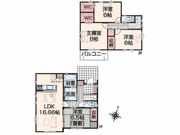 川島町下伊草　新築分譲住宅　全13棟　2号棟