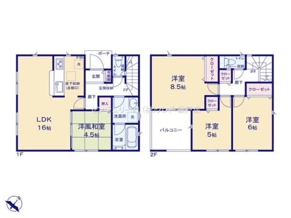 川越市南大塚第13　新築分譲住宅　全3棟　1号棟