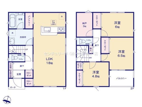 川越市砂第18　新築分譲住宅　全2棟　2号棟