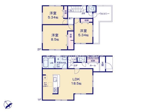 川越市藤木町　新築分譲住宅　全6棟　2号棟