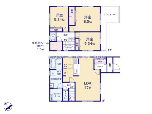 川越市藤木町　新築分譲住宅　全6棟　3号棟