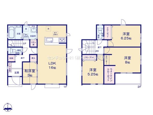 川越市小仙波町12期　新築分譲住宅　全3棟　3号棟