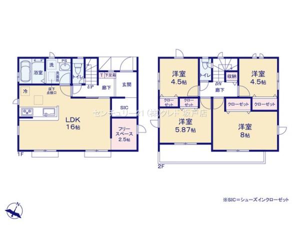 川越市下赤坂3期　新築一戸建て