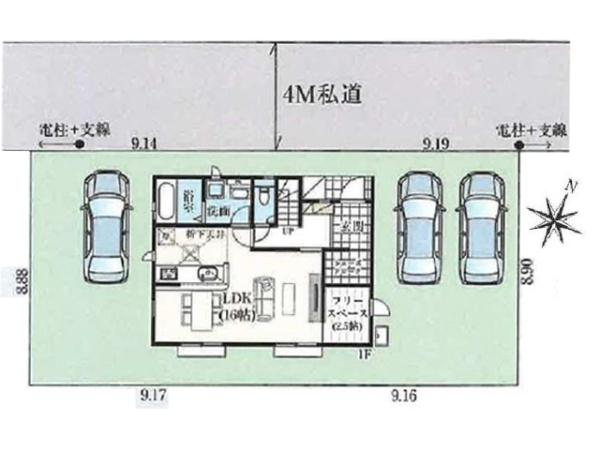 川越市下赤坂3期　新築一戸建て