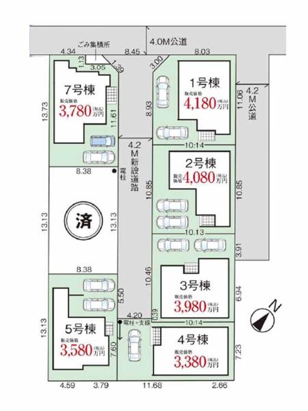 川越市岸町9期　新築分譲住宅　全7棟　2号棟