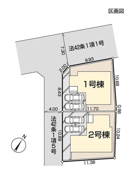川越市大袋新田第5　新築分譲住宅　全2棟　1号棟