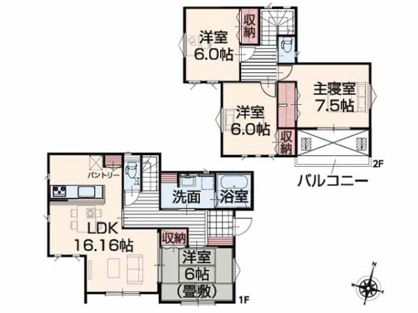 川島町下伊草　新築分譲住宅　全13棟　7号棟