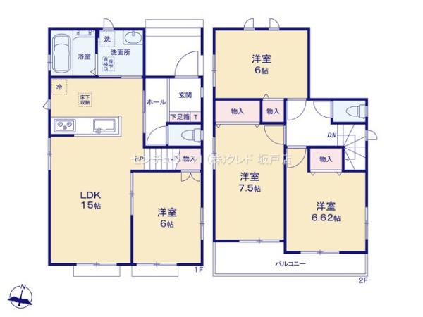 第5川越市砂　新築分譲住宅　全8棟　C号棟