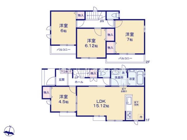 第5川越市砂　新築分譲住宅　全8棟　D号棟