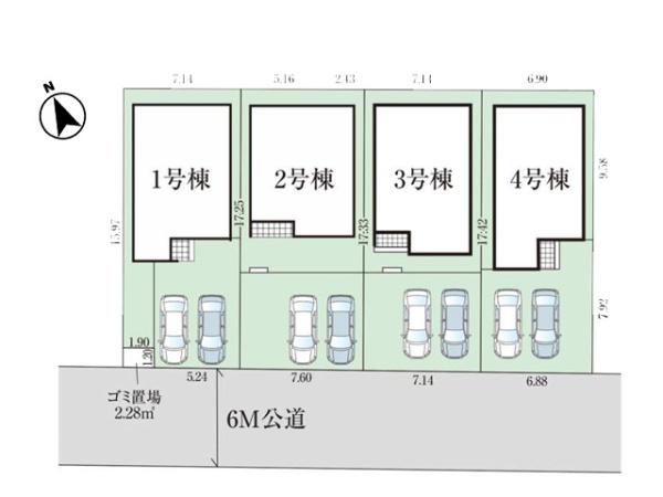 川越市四都野台2期　新築分譲住宅　全4棟　1号棟