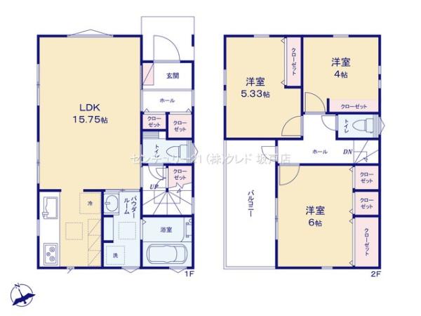 川越市今福R1-A　新築一戸建て