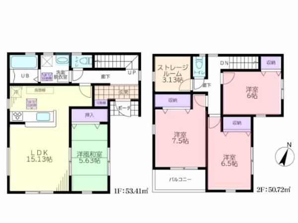 川越市山田　新築一戸建て
