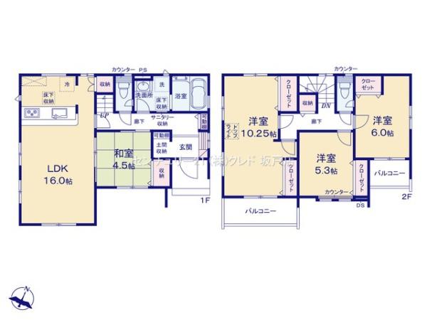 川越市川鶴2丁目2期　新築分譲住宅　全2棟　2号棟