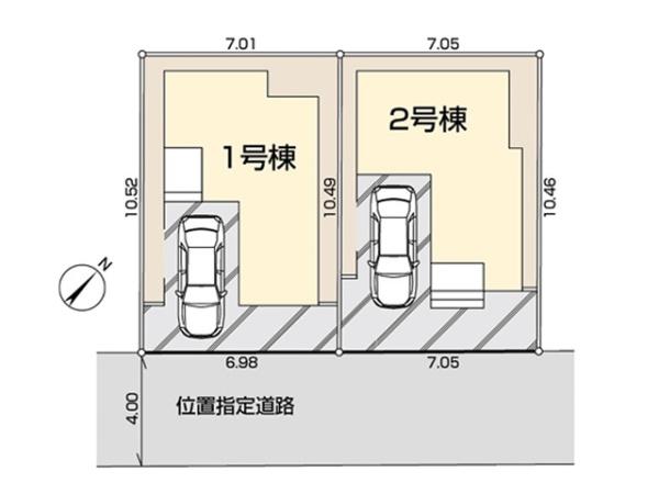 川越市旭町　新築分譲住宅　全2棟　1号棟