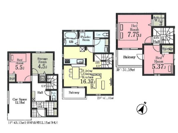 川越市旭町　新築分譲住宅　全2棟　2号棟