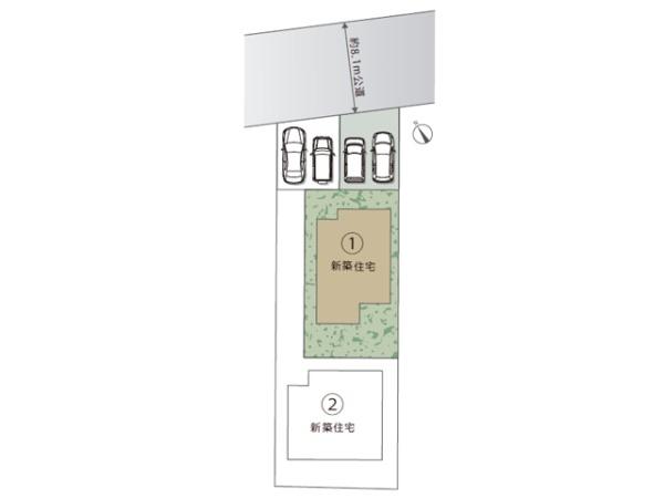 東松山市松山町　新築分譲住宅　全2棟　1号棟