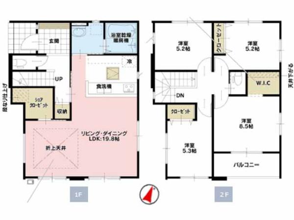 川越市砂新田7期　新築分譲住宅　全2棟　1号棟