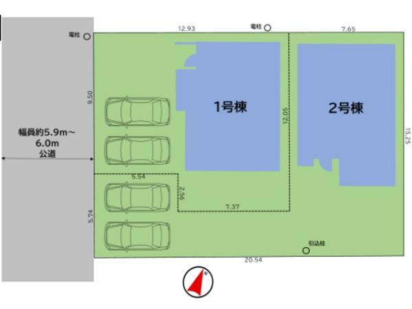 川越市砂新田7期　新築分譲住宅　全2棟　1号棟