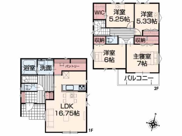 川島町下伊草　新築分譲住宅　全13棟　5号棟