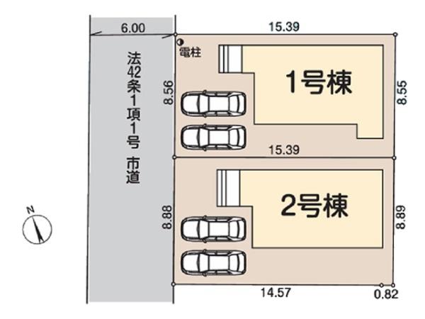 鶴ヶ島市脚折第二十六　新築分譲住宅　全2棟　1号棟