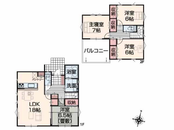 川島町下伊草　新築分譲住宅　全13棟　3号棟