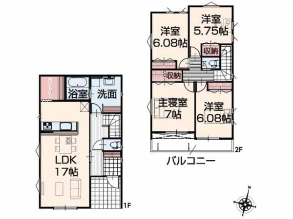 川島町下伊草　新築分譲住宅　全13棟　9号棟