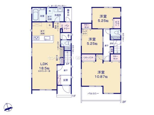 坂戸市泉町3丁目2期　新築分譲住宅　全2棟　2号棟