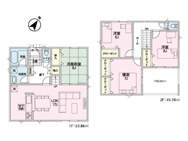 寄居町富田第1　新築分譲住宅　全3棟　1号棟