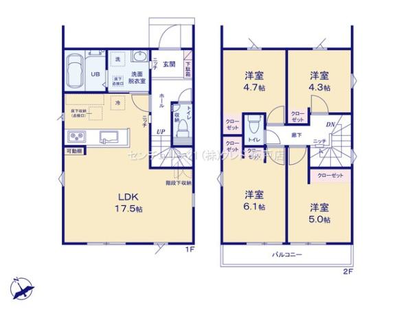 東松山市石橋23-2期　新築分譲住宅　全4棟　3号棟