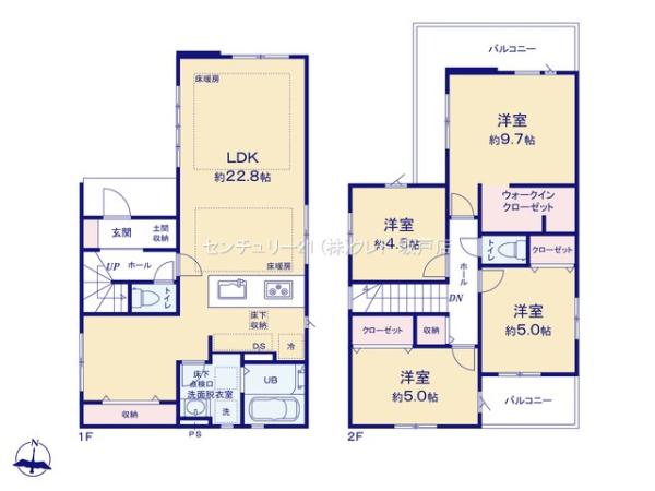 川越市仙波町1期　新築分譲住宅　全2棟　2号棟